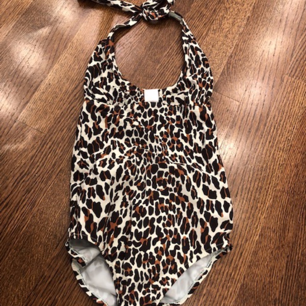 NWT Tory Burch 1pc Swim Suit Halter Bikini XS